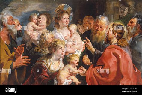 English: Suffer the Little Children to Come Unto Me 1615-16. 1150 ...