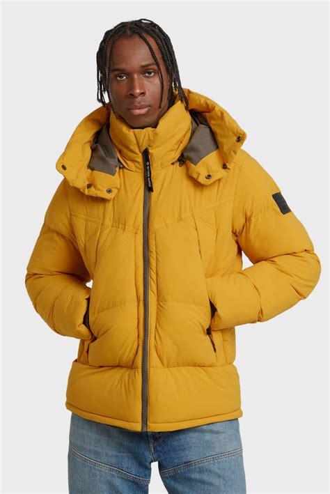 Мужская желтая куртка G- Whistler Padded Hooded Jacket 2.0 G-Star RAW ...