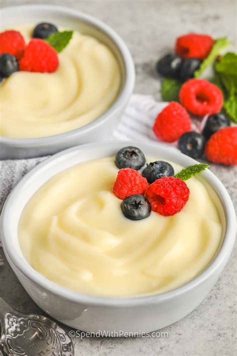 Homemade Vanilla Custard - Spend With Pennies