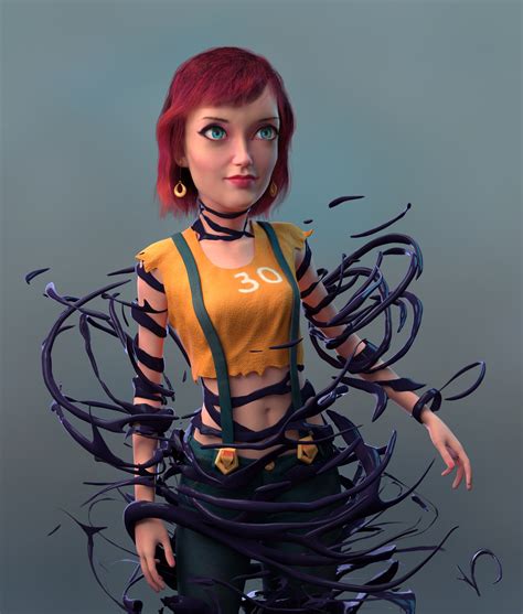 ArtStation - carttoon girl likness 3d for challenge