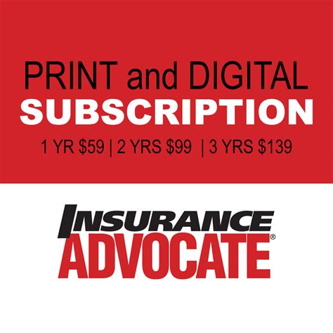 Insurance Advocate Subscription | Insurance Advocate