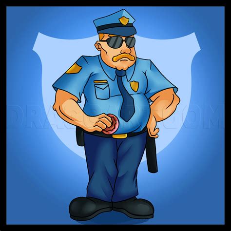 How To Draw Police, Step by Step, Drawing Guide, by Dawn - DragoArt
