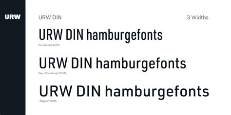 URW DIN Font | Fontspring