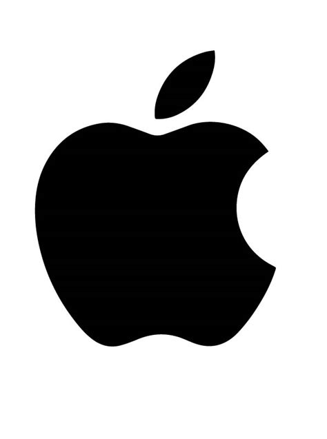 Apple Logo Stencil