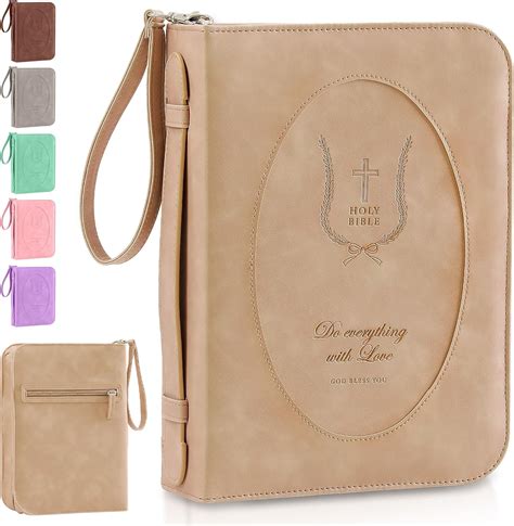 Amazon.com: ADDFIT HOUSE Leather Bible Cover Case for Women – Large