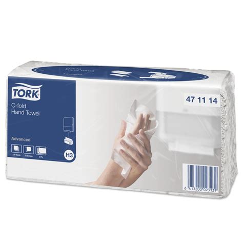471114 Tork Advanced бумажные листовые полотенца в пачке Singlefold C ...