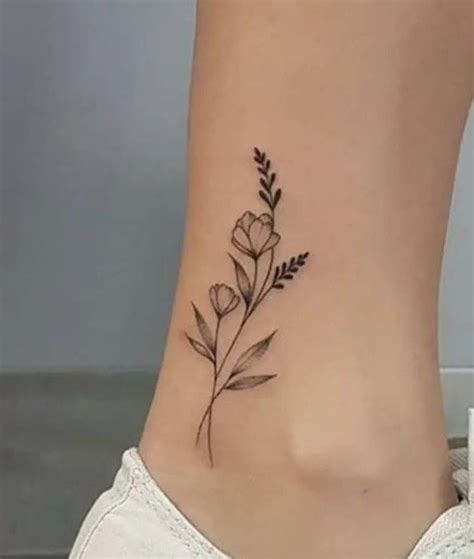 Floral line art tattoo done at skullztattooz floraltattoo florallineart flowertattoo tattoo ...