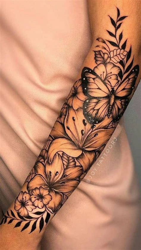 Fotos De Tattoo No Braço Feminina - 59 ideias de Tatuagens femininas de flores no braço: Flores e ...