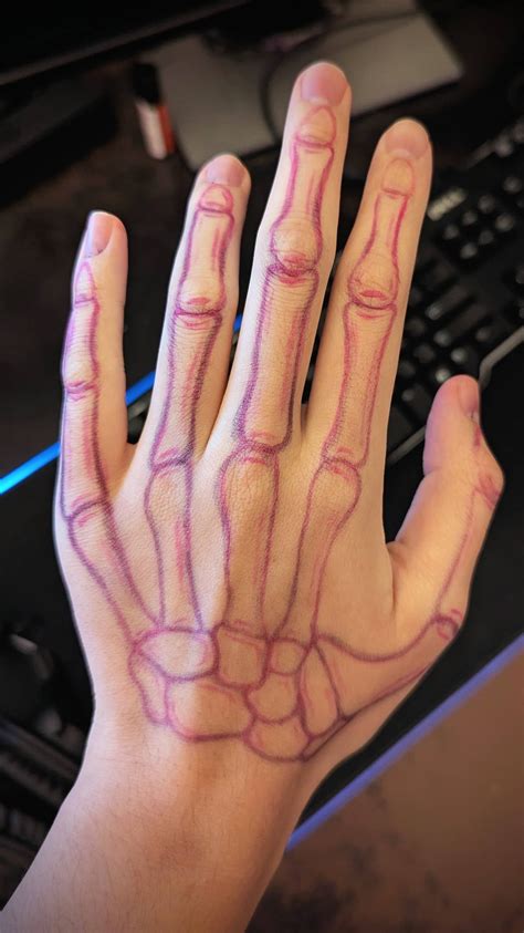 how to draw hand 9