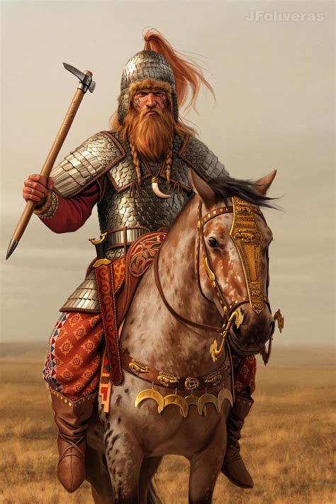 Scyhtian chieftain by JFoliveras on DeviantArt