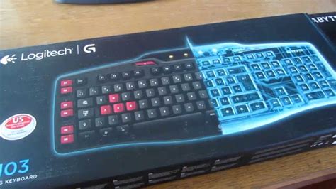 Logitech Keyboard G103 Unboxing - YouTube