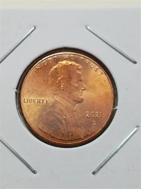 2021 D Lincoln Shield Penny Cent SPIKED HEAD Die Break Error - For Sale
