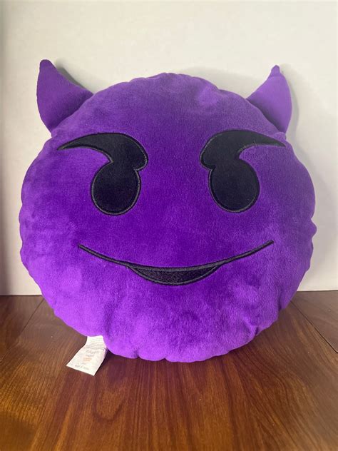 Emoji Smiling Imp Pillow – Grimm General Store