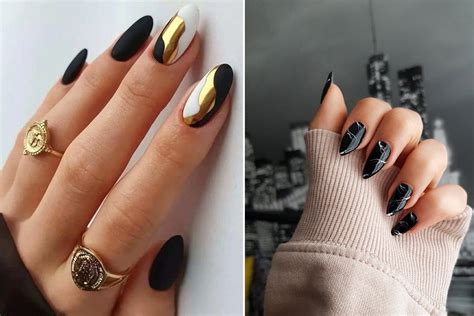 de modele de unghii cu gel negre
