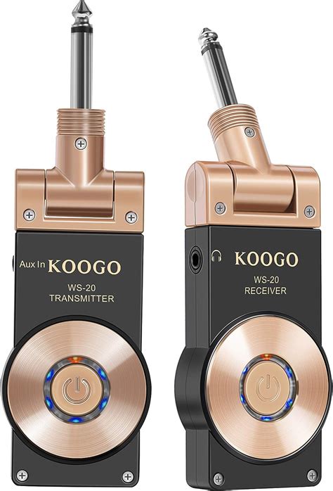 Amazon.com: Koogo Wireless Guitar System 2.4GHz Digital Transmitter ...