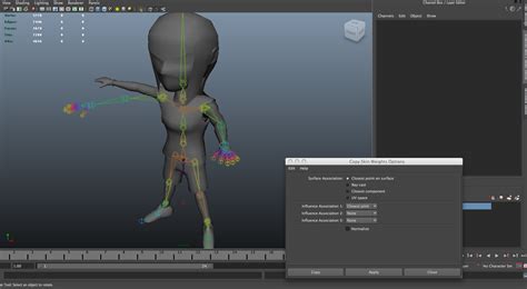 Maya - Rigging character with separate body parts — polycount