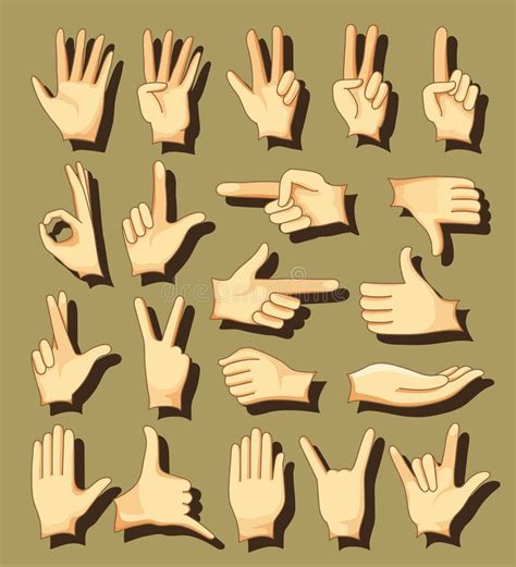 Human Hand Collection, Different Hands, Gestures, Signals And Signs ...