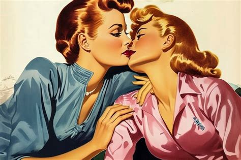 Premium Photo | Generative AI illustration of happy Caucasian lesbian