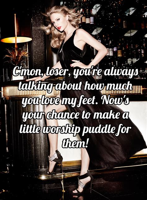Taylor Swift foot humiliation caption, requested by a follower