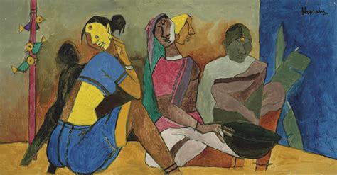 maqbool fida husain   pandharpur christies