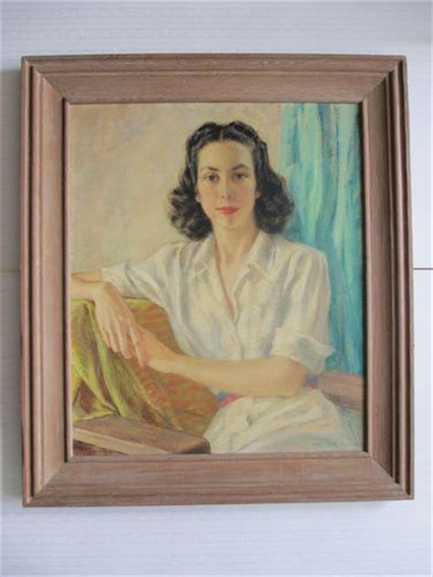 PETER BLOS GERMANY CALIFORNIA LSTD WPA ERA 1940S PORTRAIT B LU PAINTING | Painting, Art ...