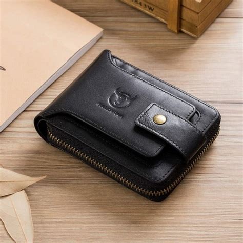 Billetera Hombre Carteras De Cuero Men Minimalista Delgadas Bloqueo ...