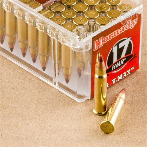 17 HMR Ammo - 50 Rounds of Hornady V-MAX 17 Grain JHP at AmmoMan.com