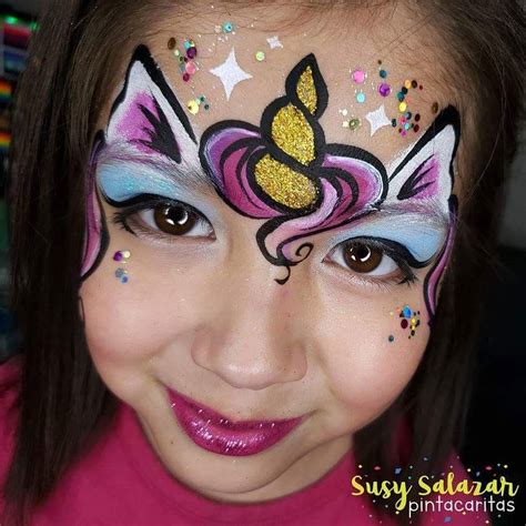 Perfect Unicorn Face Makeup Easy And Review in 2020 | Face painting ...