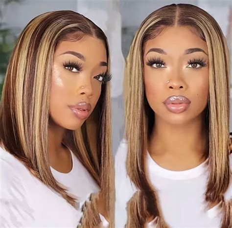 13x4 Highlight HD Lace Front Wig Glueless Bob – The Baddie Obsession