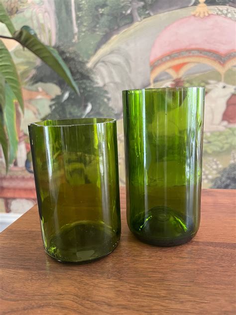 cut wine bottles etsy