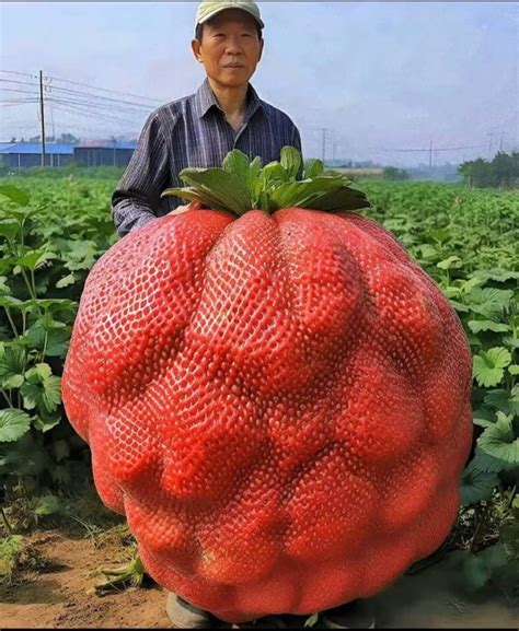giant strawberry dau tay muc ve hinh anh
