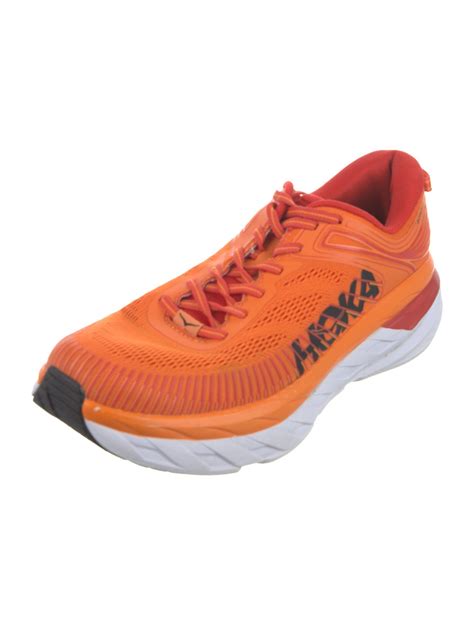 Hoka One One Athletic Sneakers - Orange Sneakers, Shoes - WHKOO21877