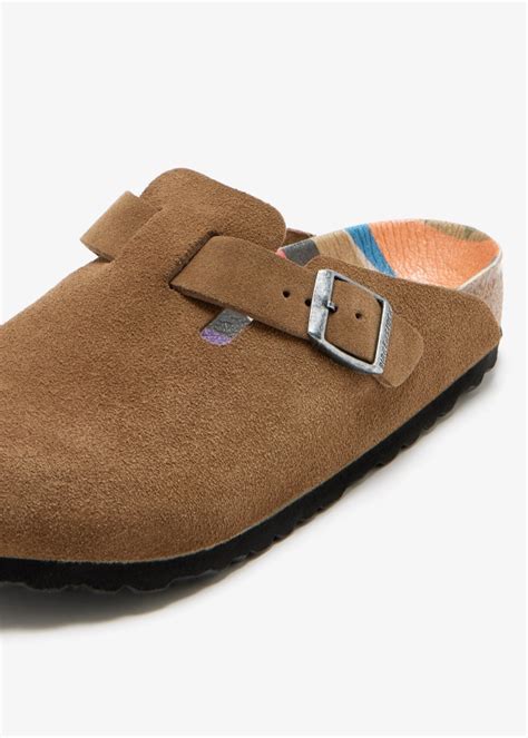 birkenstock boston regular width clogs  men brown  uae level shoes