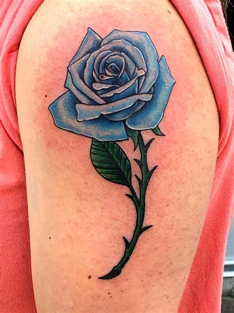 blue rose tattoo designs  ideas  meanings body art guru