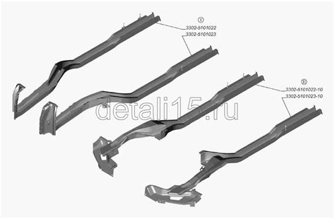 Автокаталог ГАЗ-3302 (2004) - Лонжероны пола кабины
