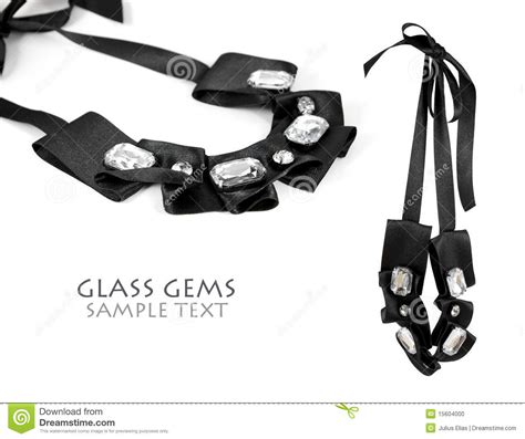 Glass Gem Necklace stock photo. Image of closeup, collection - 15604000