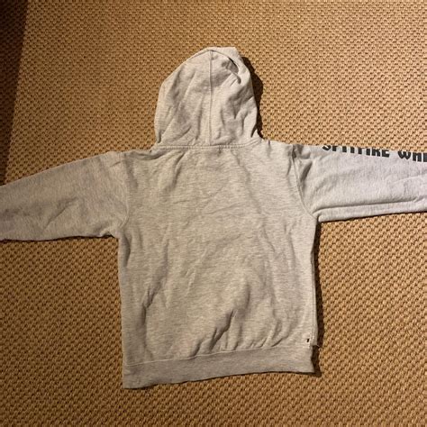 Spitfire wheels hoodie (grey) - size... - Depop