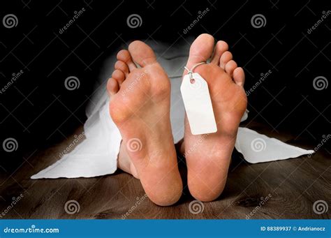 Dead Woman Lying on the Floor Under White Cloth Stock Image - Image of cloth, label: 88389937