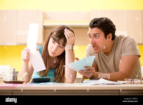 young family struggling  personal finance stock photo alamy