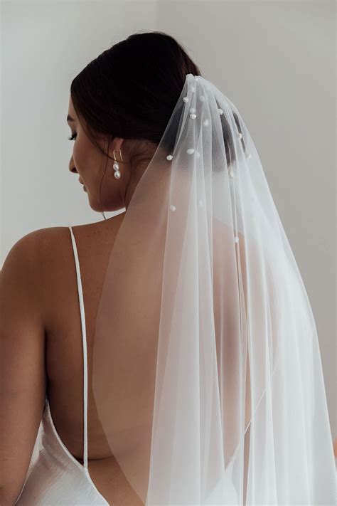 Aura Veil | Sheer Italian tulle Pearl – Grace Loves Lace AU