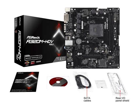 ASRock A320M-HDV R3.0 AM4 Micro ATX AMD Motherboard - Newegg.com