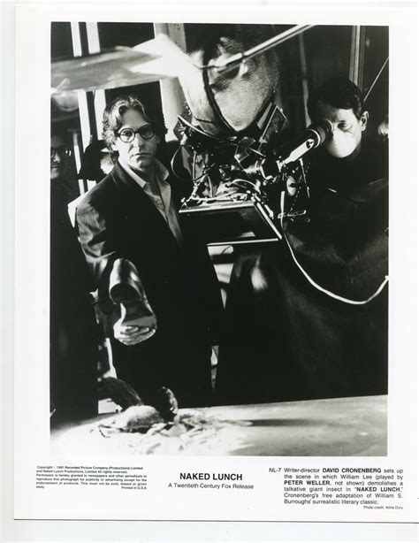 Naked Lunch-Director David Cronenberg-Camera-Peter Weller-8x10-B&W-VG