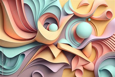 3D abstract background featuring geometric shapes and patterns. Creative and dynamic design ...