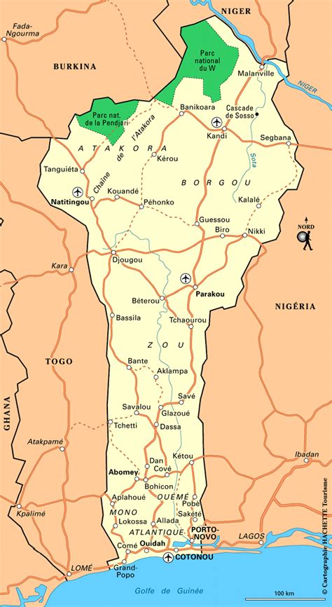 Carte Bénin : Plan Bénin - Routard.com