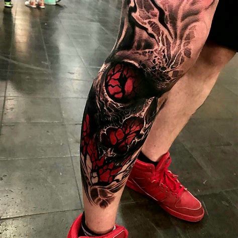 Pin by Sn1kch on Tatoo | Leg tattoos, Leg tattoo men, Biomechanical tattoo