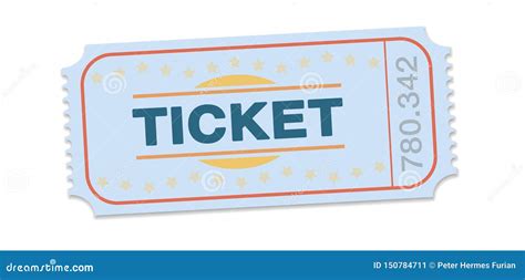 Raffle Ticket Single Strip Ticket Stock Vector - Illustration of ...