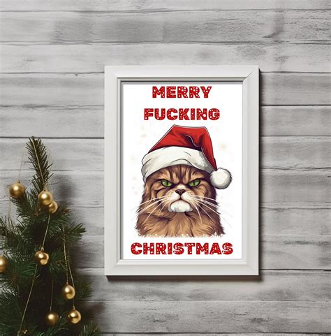 merry fucking christmas digital  etsy