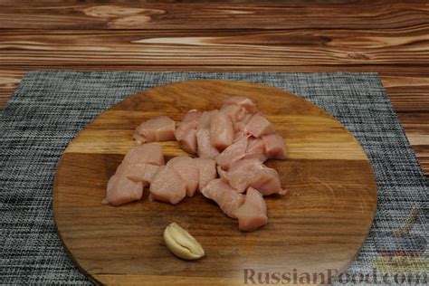 Рецепт: Макароны с курицей в сливочно-сырном соусе на RussianFood.com