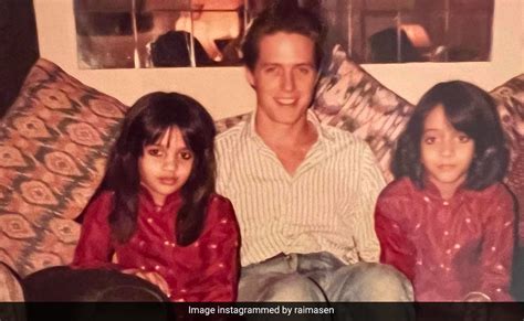 A Very Young Hugh Grant With Even Younger Raima And Riya Sen - PSJ Infologs