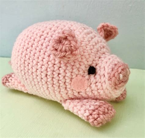 amigurumi crochet pig pattern digital  artofit